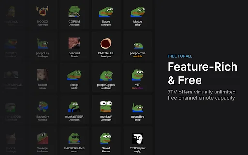 7TV ডাউনলোড করুন – Twitch ও YouTube চ্যাট উন্নত করুন - Screenshot 2