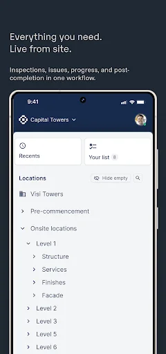 Visibuild ডাউনলোড করুন – কনস্ট্রাকশন প্রজেক্ট ম্যানেজমেন্ট অ্যাপ - Screenshot 2