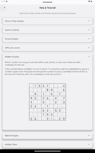 Sudoku Trainer ডাউনলোড করুন – সুডোকু সমাধান কৌশল শিখুন - Screenshot 15