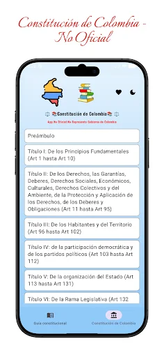 Constitución de Colombia ডাউনলোড করুন – কলম্বিয়ার সংবিধান ও আইন - Screenshot 2