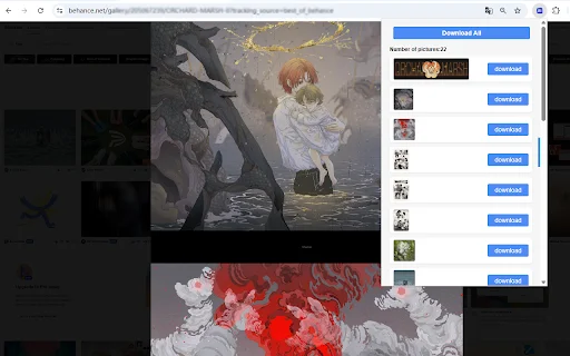 Behance Image Downloader ডাউনলোড করুন – সেরা ইমেজ সেভার টুল - Screenshot 3