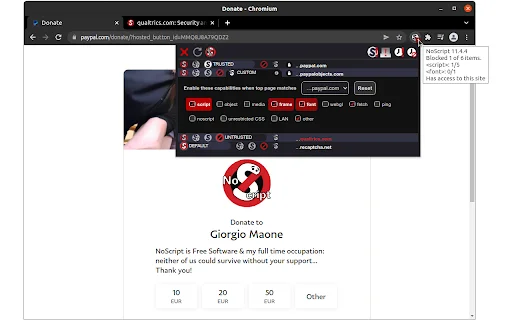 NoScript ডাউনলোড করুন – আপনার ব্রাউজারের জন্য সর্বোচ্চ নিরাপত্তা - Screenshot 1