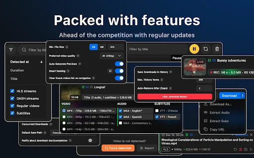 MAX Video Downloader ডাউনলোড করুন – HLS, DASH ও MP4 ভিডিওর জন্য সেরা টুল - Screenshot 4