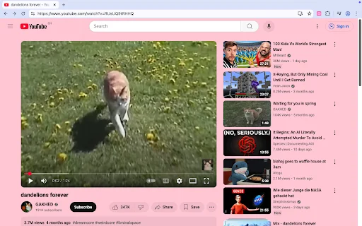 Pastel Pink YouTube ডাউনলোড করুন – সুন্দর প্যাস্টেল পিঙ্ক থিম উপভোগ করুন - Screenshot 1