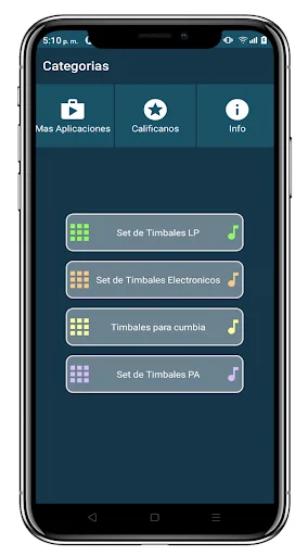 Timbales Cumbia ডাউনলোড করুন – সেরা ভার্চুয়াল পারকাশন অ্যাপ - Screenshot 10