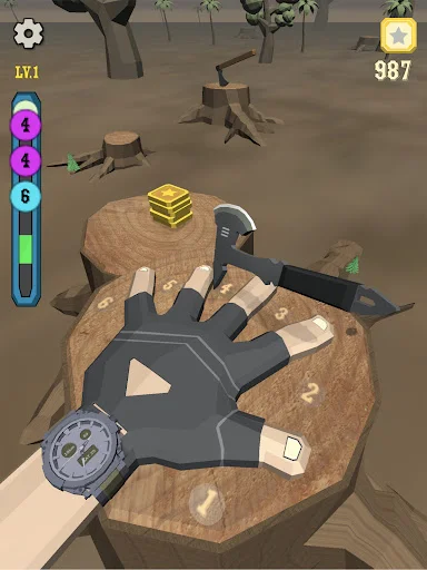 Knife Finger Game ডাউনলোড করুন – সেরা ফাইভ ফিঙ্গার ফিলেট গেম - Screenshot 10