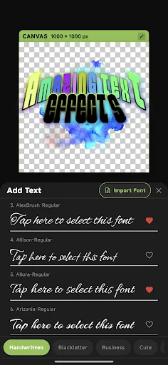xCanvas 2 – AI Fonts Lettering ডাউনলোড করুন – সেরা লোগো মেকার - Screenshot 8