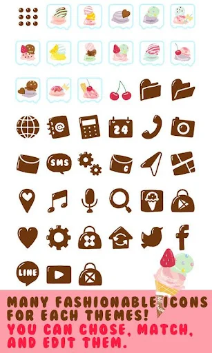 Theme-I Scream for Ice Cream! ডাউনলোড করুন – সেরা কিউট থিম - Screenshot 4