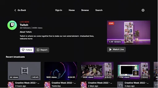 Twitch ডাউনলোড করুন – লাইভ স্ট্রিমিং এবং গেমিং কমিউনিটি - Screenshot 17