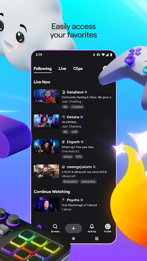 Twitch ডাউনলোড করুন – লাইভ স্ট্রিমিং এবং গেমিং কমিউনিটি - Screenshot 2