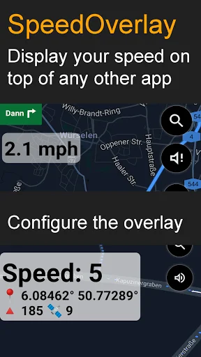 Speed Overlay ডাউনলোড করুন – সেরা জিপিএস স্পিডোমিটার অ্যাপ - Screenshot 1