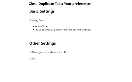 Close Duplicate Tabs ডাউনলোড করুন – ব্রাউজার ট্যাব গুছিয়ে রাখুন - Screenshot 2