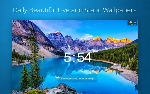 Live Start Page ডাউনলোড করুন – ব্রাউজারের জন্য সেরা লাইভ ওয়ালপেপার - Screenshot 1