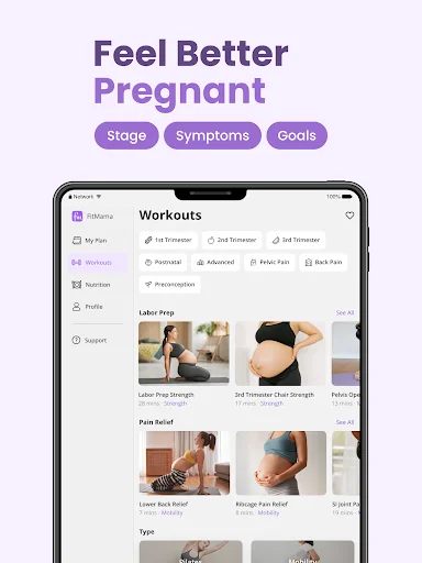 FitMama: গর্ভাবস্থা ও প্রসবোত্তর ফিটনেস অ্যাপ ডাউনলোড করুন - Screenshot 11