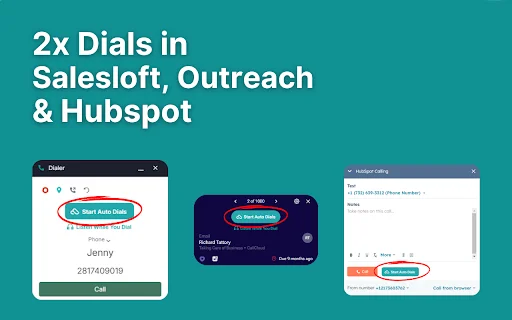 CallCloud ডাউনলোড করুন – Salesloft, Outreach ও Hubspot এর সেরা অটো ডায়ালার - Screenshot 1