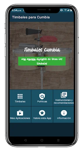 Timbales Cumbia ডাউনলোড করুন – সেরা ভার্চুয়াল পারকাশন অ্যাপ - Screenshot 2