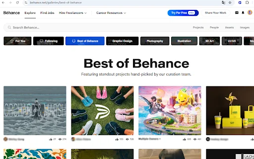 Behance Image Downloader ডাউনলোড করুন – সেরা ইমেজ সেভার টুল - Screenshot 2
