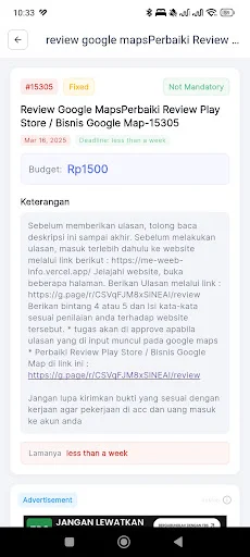 Gudang Tugas ডাউনলোড করুন – ঘরে বসে আয় করার সেরা মাধ্যম - Screenshot 22