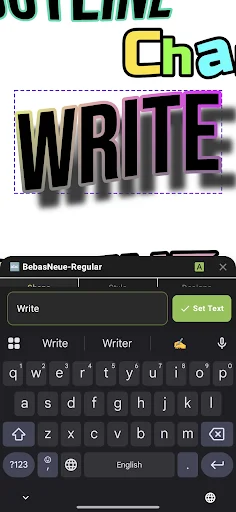 xCanvas 2 – AI Fonts Lettering ডাউনলোড করুন – সেরা লোগো মেকার - Screenshot 2