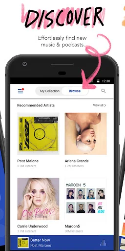 Pandora Music & Podcasts ডাউনলোড করুন – সেরা মিউজিক স্ট্রিমিং - Screenshot 3