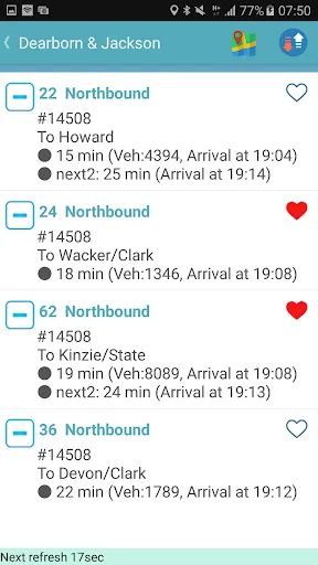 Chicago Bus Tracker ডাউনলোড করুন – CTA বাস ও ট্রেন ট্র্যাকিং - Screenshot 5