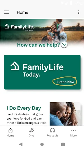 FamilyLife অ্যাপ ডাউনলোড করুন – পারিবারিক সম্পর্ক ও আধ্যাত্মিক উন্নতির সেরা মাধ্যম - Screenshot 1