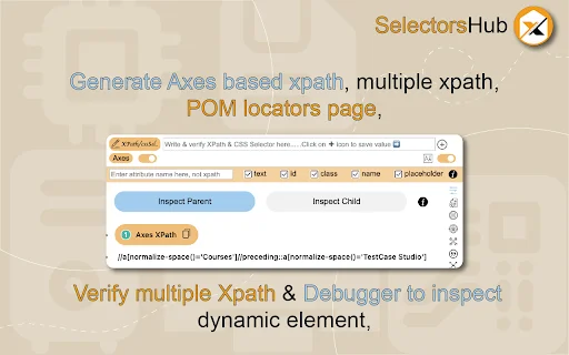 SelectorsHub ডাউনলোড করুন – প্লেরাইট, XPath ও CSS সিলেক্টর জেনারেটর - Screenshot 5