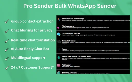 Pro Sender ডাউনলোড করুন – WhatsApp বাল্ক মেসেজ পাঠান সহজেই - Screenshot 3