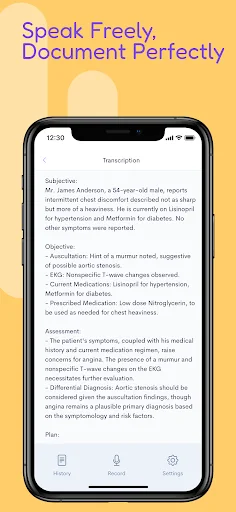 Assistant Dr. – Medical Scribe ডাউনলোড করুন – AI ভিত্তিক অটোমেটেড SOAP নোটস - Screenshot 4
