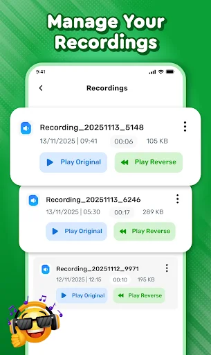Reverse Play : Sing Challenge ডাউনলোড করুন – রিভার্স অডিও মজা - Screenshot 5