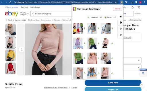 eBay Image Downloader – eBay থেকে ছবি ও ভিডিও ডাউনলোড করুন - Screenshot 1