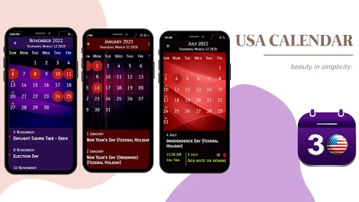 US Calendar 2026 ডাউনলোড করুন – ছুটির দিন ও রিমাইন্ডার সহ - Screenshot 8