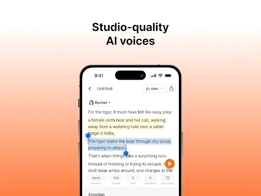 Typecast Lite – AI Voice Maker ডাউনলোড করুন – সেরা AI ভয়েসওভার - Screenshot 6