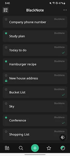 BlackNote ডাউনলোড করুন – সেরা ডার্ক নোটপ্যাড অ্যাপ ফ্রি - Screenshot 2