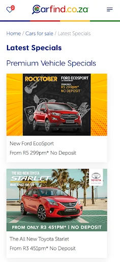 Carfind.co.za অ্যাপ ডাউনলোড করুন – সেরা নতুন ও ব্যবহৃত গাড়ি খুঁজুন - Screenshot 18
