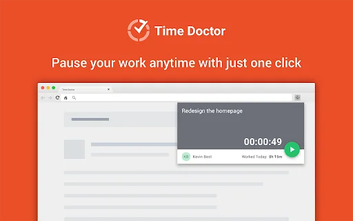 Time Doctor Chrome Extension ডাউনলোড করুন – সেরা টাইম ট্র্যাকিং - Screenshot 3