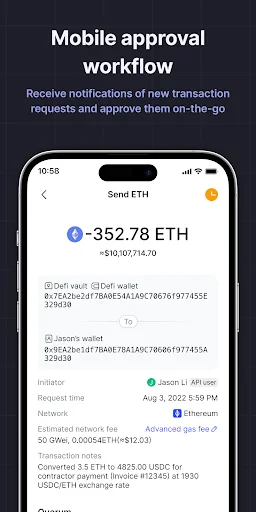MPCVault – Multisig Wallet ডাউনলোড করুন – নিরাপদ ক্রিপ্টো ব্যবস্থাপনা - Screenshot 4