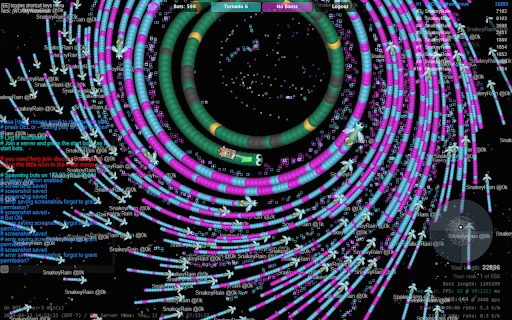 SnakeyRain ডাউনলোড করুন – Slither.io বট মোড এবং নতুন ফিচার - Screenshot 1