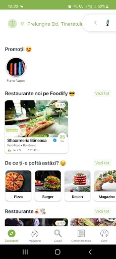 Foodify.ro ডাউনলোড করুন – ভালসিয়া কাউন্টির সেরা খাবার অর্ডার অ্যাপ - Screenshot 2