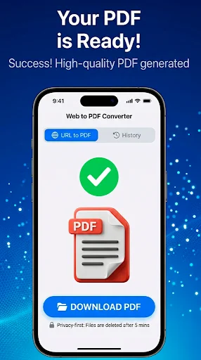 HTML to PDF Converter ডাউনলোড করুন – দ্রুত এবং নিরাপদ ওয়েব কনভার্টার - Screenshot 4