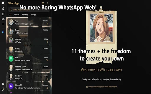 Whatsapp Web Designer ডাউনলোড করুন – সেরা কাস্টম থিম ও স্টাইলিশ চ্যাট - Screenshot 1