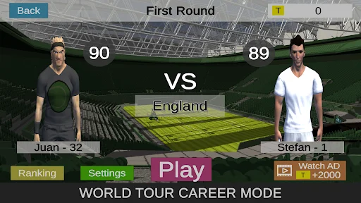Tennis Slice: World Tour ডাউনলোড করুন – সেরা ৩ডি টেনিস গেম - Screenshot 5