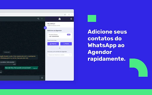 Agendor WhatsApp CRM – আপনার বিক্রয় বৃদ্ধির সেরা এক্সটেনশন - Screenshot 2