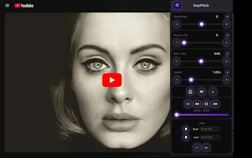 KeyPitch ডাউনলোড করুন – YouTube অডিও পিচ এবং স্পিড কন্ট্রোল - Screenshot 4