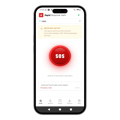 Rapid Response ডাউনলোড করুন – পশুদের কল্যাণে ভলান্টিয়ার ও ফিডারদের সংযোগ - Screenshot 4