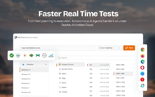 TestMu AI Chrome Extension ডাউনলোড করুন – ক্রস ব্রাউজার টেস্টিং - Screenshot 1