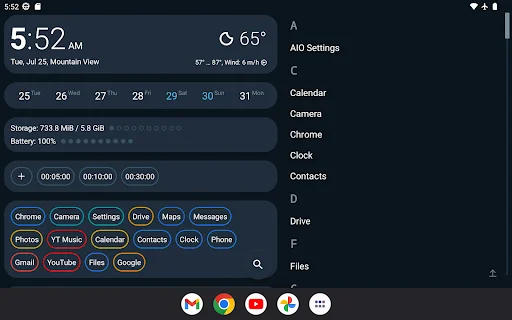 AIO Launcher ডাউনলোড করুন – সেরা কাস্টমাইজযোগ্য হোম স্ক্রিন - Screenshot 6