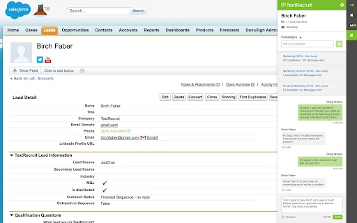 TextRecruit Extension ডাউনলোড করুন – রিক্রুটারদের জন্য সেরা টুল - Screenshot 2