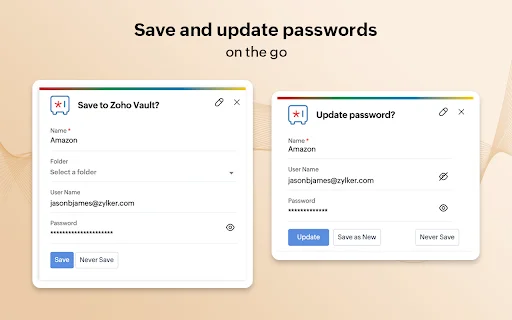 Zoho Vault ডাউনলোড করুন – সেরা ফ্রি পাসওয়ার্ড ম্যানেজার ও সিকিউরিটি - Screenshot 5