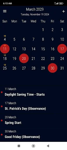 US Calendar 2026 ডাউনলোড করুন – ছুটির দিন ও রিমাইন্ডার সহ - Screenshot 5